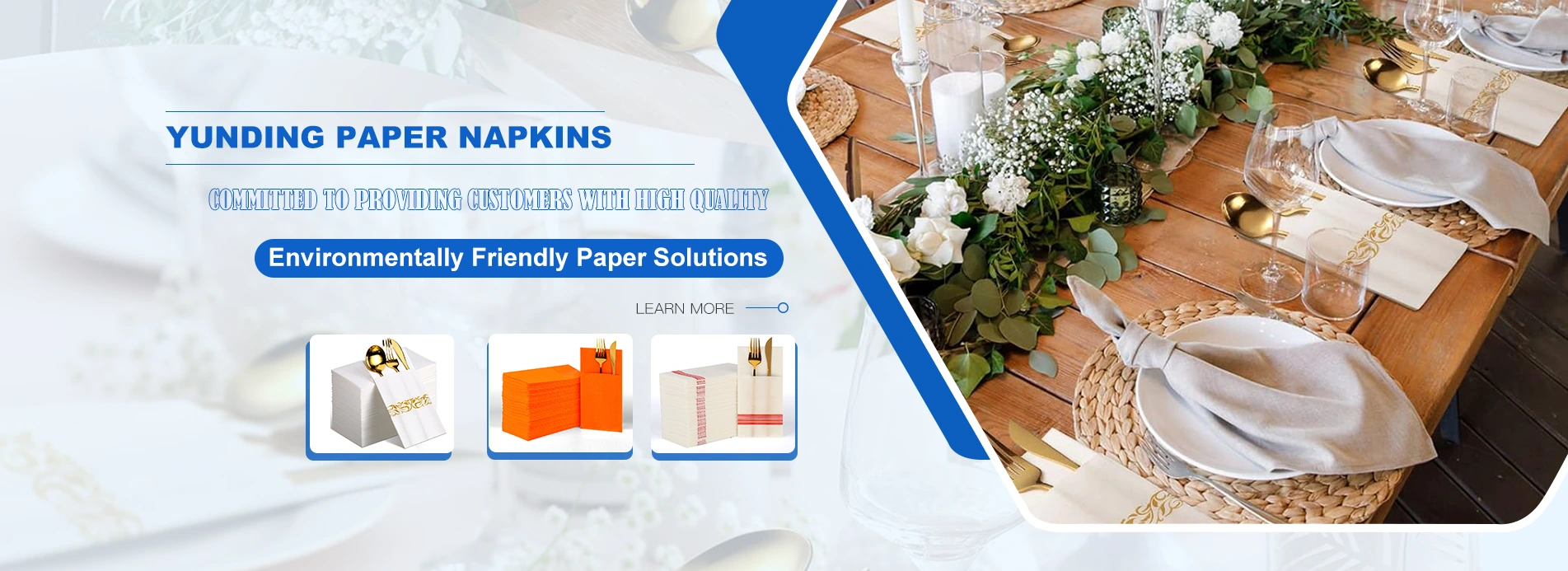 China Paper Napkins by Material and Eco-Friendly Factory