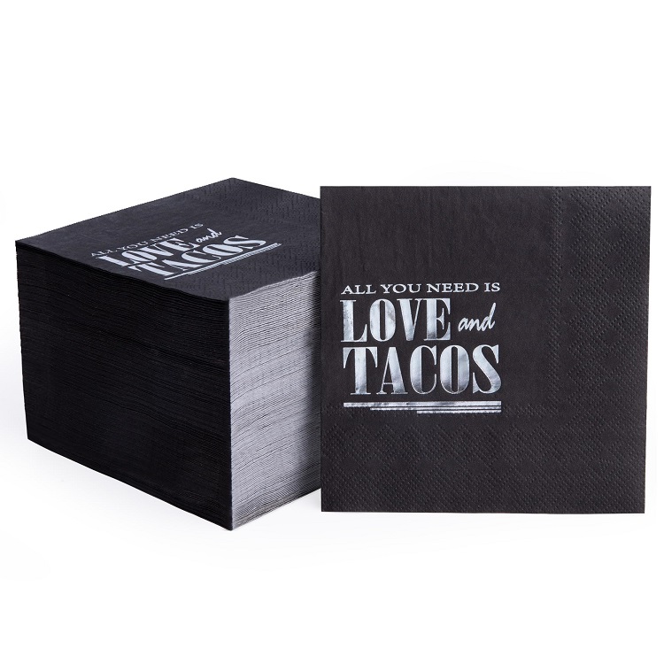Embossed 2-Ply Virgin Wood Pulp Disposable Dinner Napkins Customized Patterns for Hotels Restaurants Bulk Orders-YunDing Paper
